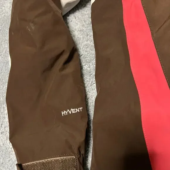 The North Face Coat Womens Medium Hyvent 3 in 1 Ski Winter Hooded Jacket Brown - Picture 5 of 11